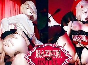 Hazbin Hotel. Alastor fills Charlie's throat with his cum - PMV - M...