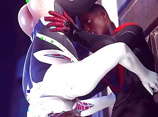 Spider-Kiss Blowjob: Miles Morales x Male Spider-Gwen part 1