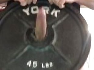 NSFW Grip Strength Training @ The Gym While Humping The Hole Of A 4...