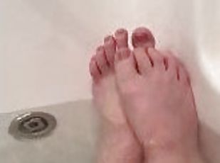 banhos, gordo, amador, massagem, bbw, pés, fetiche, sozinho, pernas