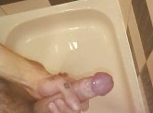 baignade, masturbation, amateur, mature, ejaculation-sur-le-corps, douche, solo, tchèque, humide