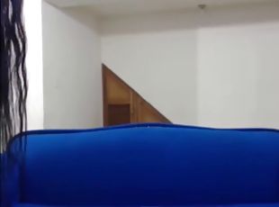 dyakol-masturbation, lalaking-babae-shemale, baguhan, dalagita, latina, pov, webcam, nakaktawa