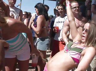 Yummy Babes Go Extremely Wild In A Crazy Party Outdoors