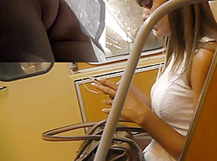 Outstanding string panty upskirt