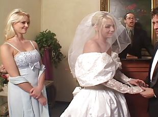menyasszony, kemény, pornósztár, esküvő