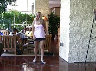 She Breaks Out Her Big Tits in Public and Gets Naughty