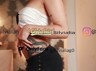 @Silvialiag - Shaved tattooed Latina with big ass and pierced gets ...