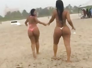 Latina Booty on the beach
