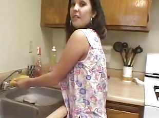 kone, amatør, blowjob, hardcore, latina, par, pov, kjøkken, virkelig
