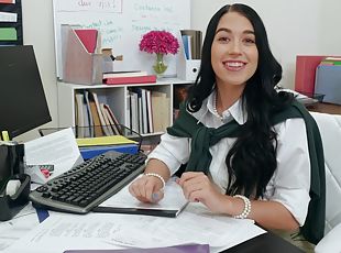 Office girl is set for one time Fetish XXX play with one of her col...