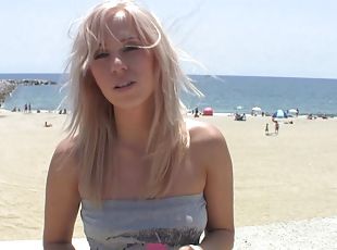 Super hot lean body on a blonde girl banging in reality porn