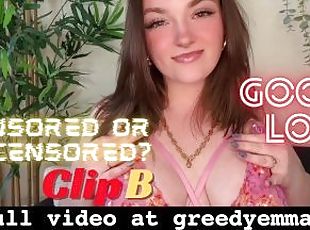 Gooner Loop Censored or Uncensored? Clip B - Goddess Worship BBW Ti...