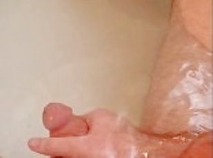 bad, gigantisk, masturbation, amatör, cumshot, gigantisk-kuk, sprut, ensam, kuk, undervatten