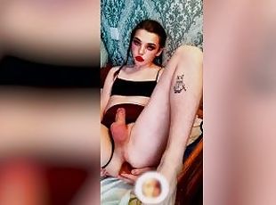 cur, masturbare-masturbation, travestit, amatori, anal, laba, picioare, masturbare, sperma, britanic