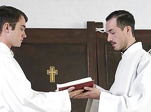 Perv Priest Drills And Breeds Inexperienced Altar Boy Mason Anderso...