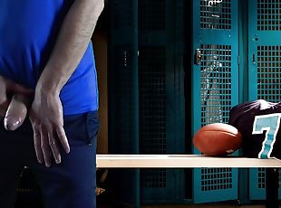 Public Masturbation In The Football Locker room (Fantasy) DIRTY DAD...