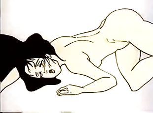 Cartoon beauty with her ass up for hot sex