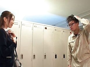 Impassioned Japanese amateur loves being screwed doggy style till o...
