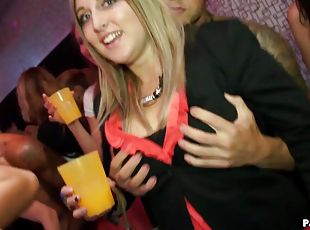 Smutty amateur with massive stunning tits being nailed in a Party H...