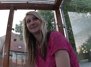Public Agent - Blond Hair Babe Hot Suck, Fucks, And Swallow's Stran...