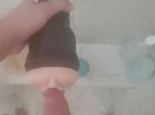 bading, klitoris, onani, orgasme, pussy, amatør, stor-pikk, leke, svart, kåt