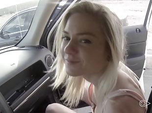Fuck your big dick into this tight teen blonde in POV