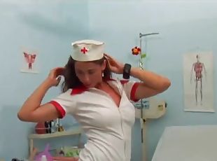 sykepleier, hardcore, trekant, sykehus, uniform, virkelig