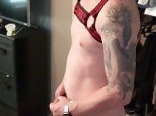 amateur, gay, branlette, solo, tatouage