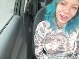 cul, gros-nichons, masturbation, public, giclée, amateur, milf, voiture, britannique, solo