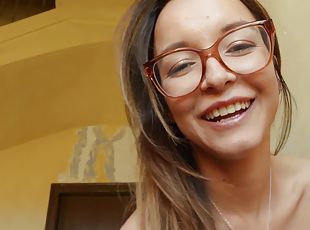 Cold Outside Smoking Hot Indoors - nerd blonde in glasses vs Jordi ...