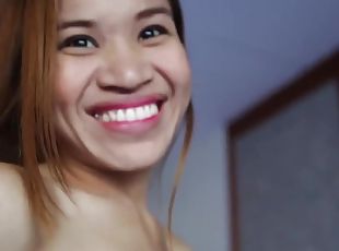 asian, perempuan-jelita, menghisap-zakar, casting, pov, thai