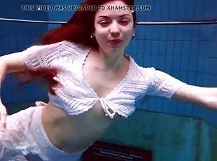 Polish hottie marketa naked in the pool