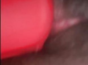 fet, hårig, masturbation, fitta-pussy, mörkhyad, leksak, svart, bbw, sprut, ensam