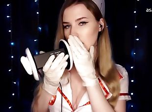 Asmr nurse ear licking