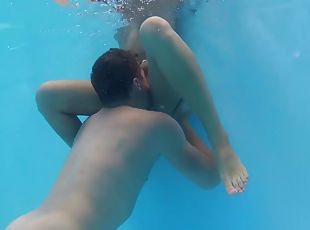 hardcore, massagem, casal, louca, piscina