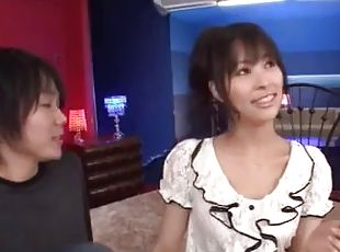 Moans as Japanese dame pussy is licked then banged hardcore