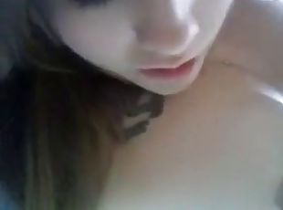 masturbación, amateur, webcam, a-solas