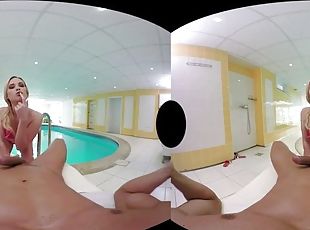 sexo-en-grupo, primera-persona, piscina, 3d