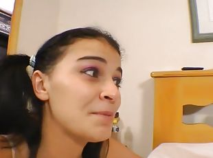 orgasmo, latina, rabo, cara-em-aperto