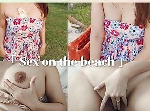 Sex vlog, Thailand sex on the beach with beautiful big boobs girl -...