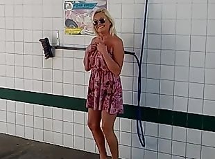 public, amateur, milf, compilation, point-de-vue, blonde, solo, rasé