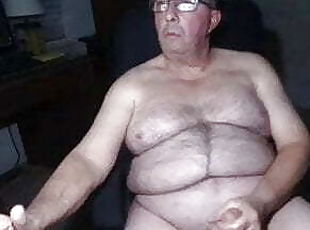 grandpa cum on webcam