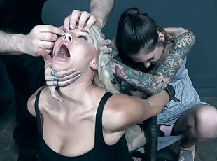 gros-nichons, collants, babes, bdsm, ligotée, blonde, bizarre-weird, fétiche, bondage