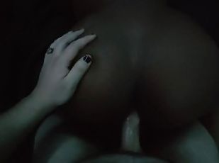 levrette, orgasme, amateur, ébène, interracial, maison, ejaculation-interne, couple, point-de-vue, collège