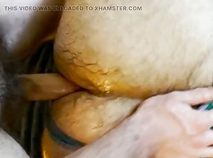 Hairy Tradie and Big Cock Anonymous Squirts in Furry Cum Dump Otter...