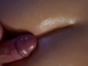 cul, vieux, amateur, anal, énorme-bite, jouet, massage, ejaculation-interne, couple, doigtage