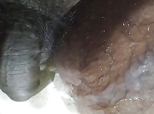 Asian huge thick load on hairy legs liquify quick transmission lick...