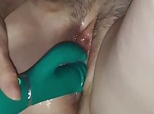 poilue, masturbation, orgasme, chatte-pussy, amateur, milf, jouet, maison, doigtage, gode