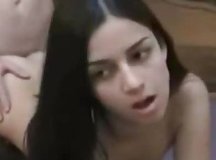 Beautiful Teen Gets Her Natural Tits Covered With Hot Cum