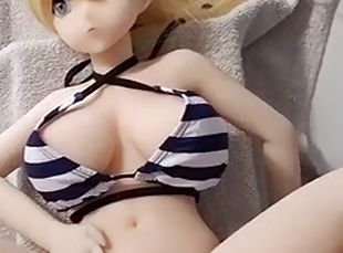 Sexdoll shiori get fucked in bikini and cum all over her body
